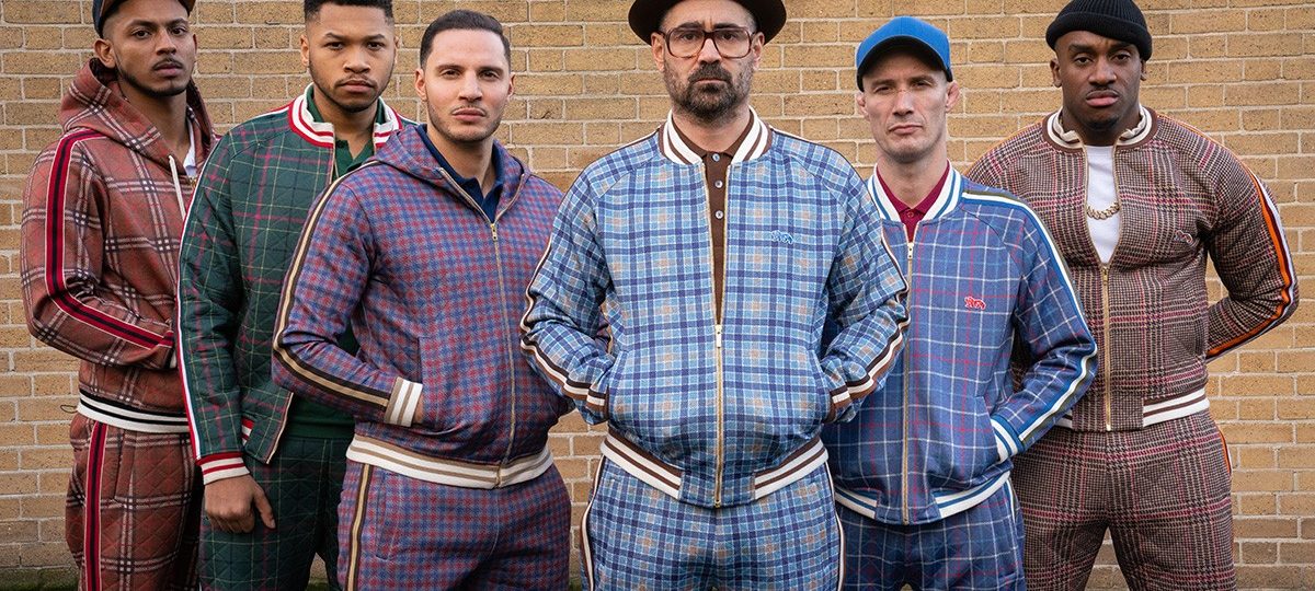 The boxers from the movie the gentlemen wearing tracksuit.